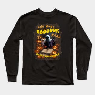 One More Book To Read Halloween Spooky Motifs Long Sleeve T-Shirt